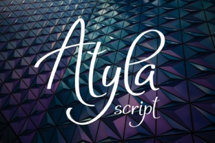 Atyla Font: A Modern Script Typeface for Crafters