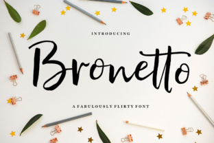 Bronetto Font: Elegant Script for Handmade Products