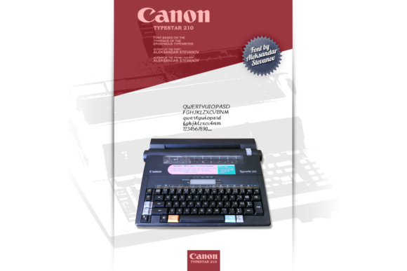 Canon TypeStar 210 Font: Retro Handwritten Style for Branding