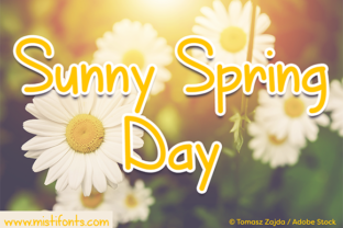 Discover Sunny Spring Day: A Charming Handwritten Font for Web Design
