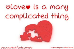 Love is a Many Complicated Thing Font for Editorial Design