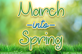 March into Spring: A Charming Handwritten Font for Crafters