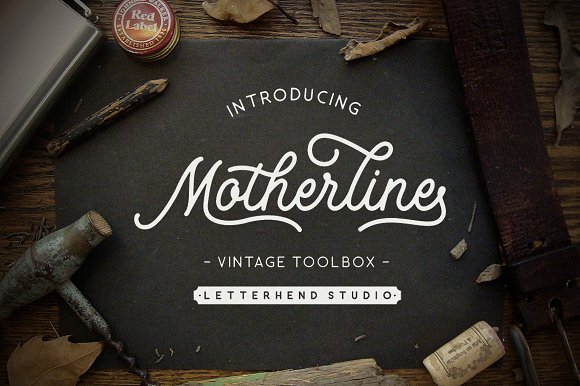 Motherline Font: Vintage Style for Small Business Branding
