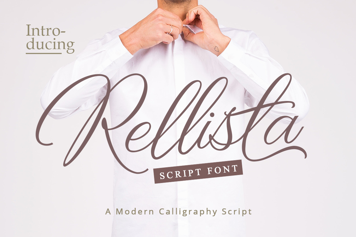 Rellista Script Font for Handmade Labels & Designs