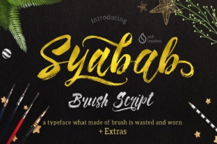 Syabab Font: Bold Brush Script for Business Branding