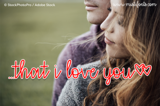 That I Love You: A Charming Script Font for Editorial Design